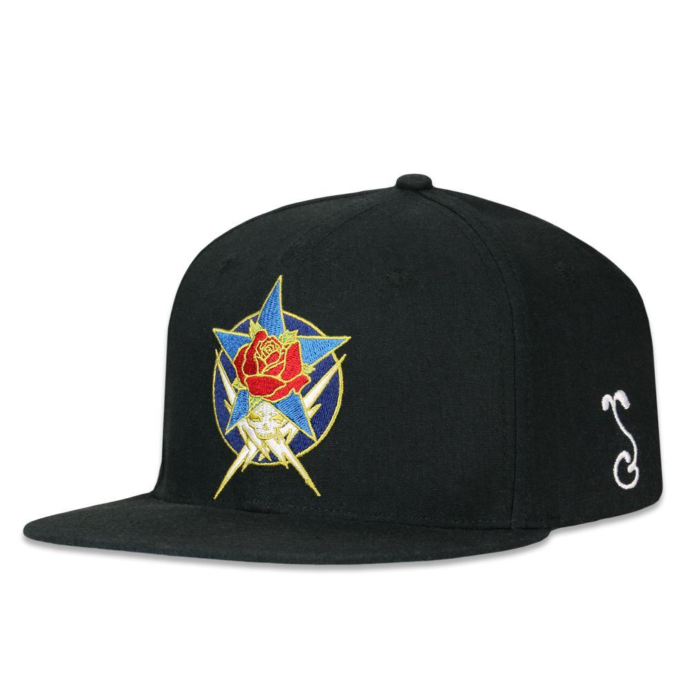 Stanley Mouse Dead Star Black Snapback Hat by Grassroots California