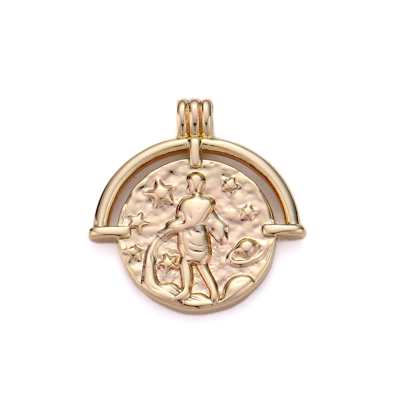 Zodiac Medallion Necklace by Jonesy Wood