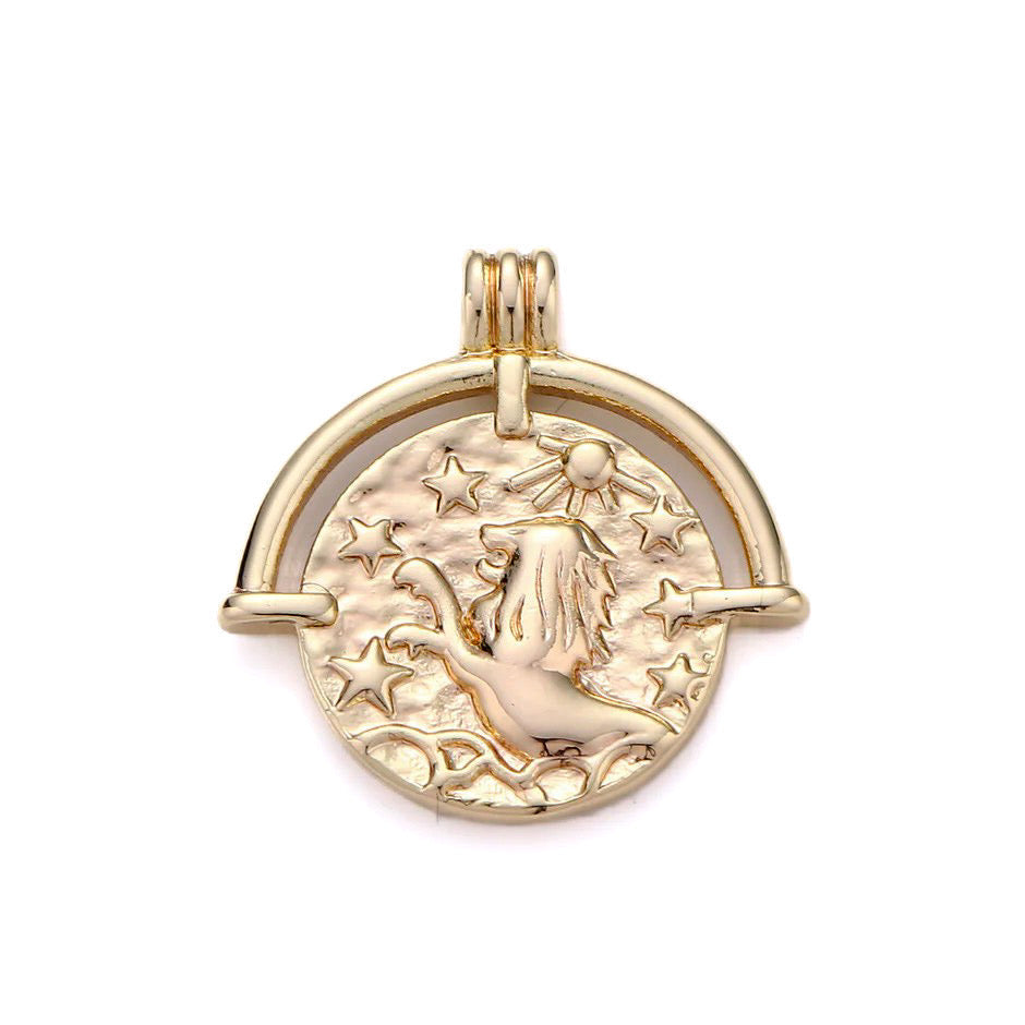 Zodiac Medallion Necklace by Jonesy Wood