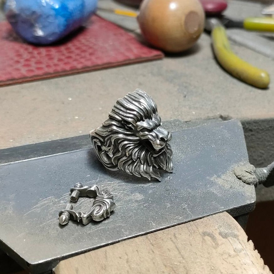 Lion Door Knocker by Serpent Forge