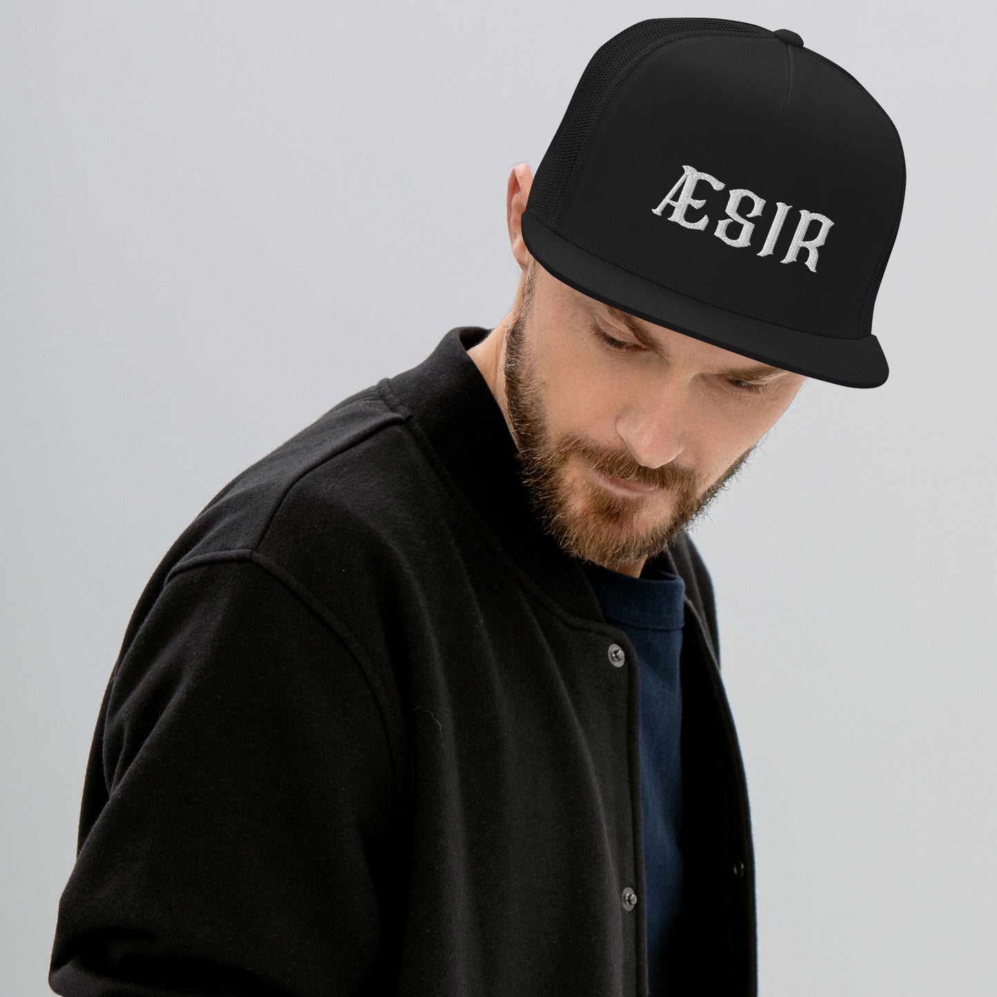 Aesir Embroidery Trucker Cap