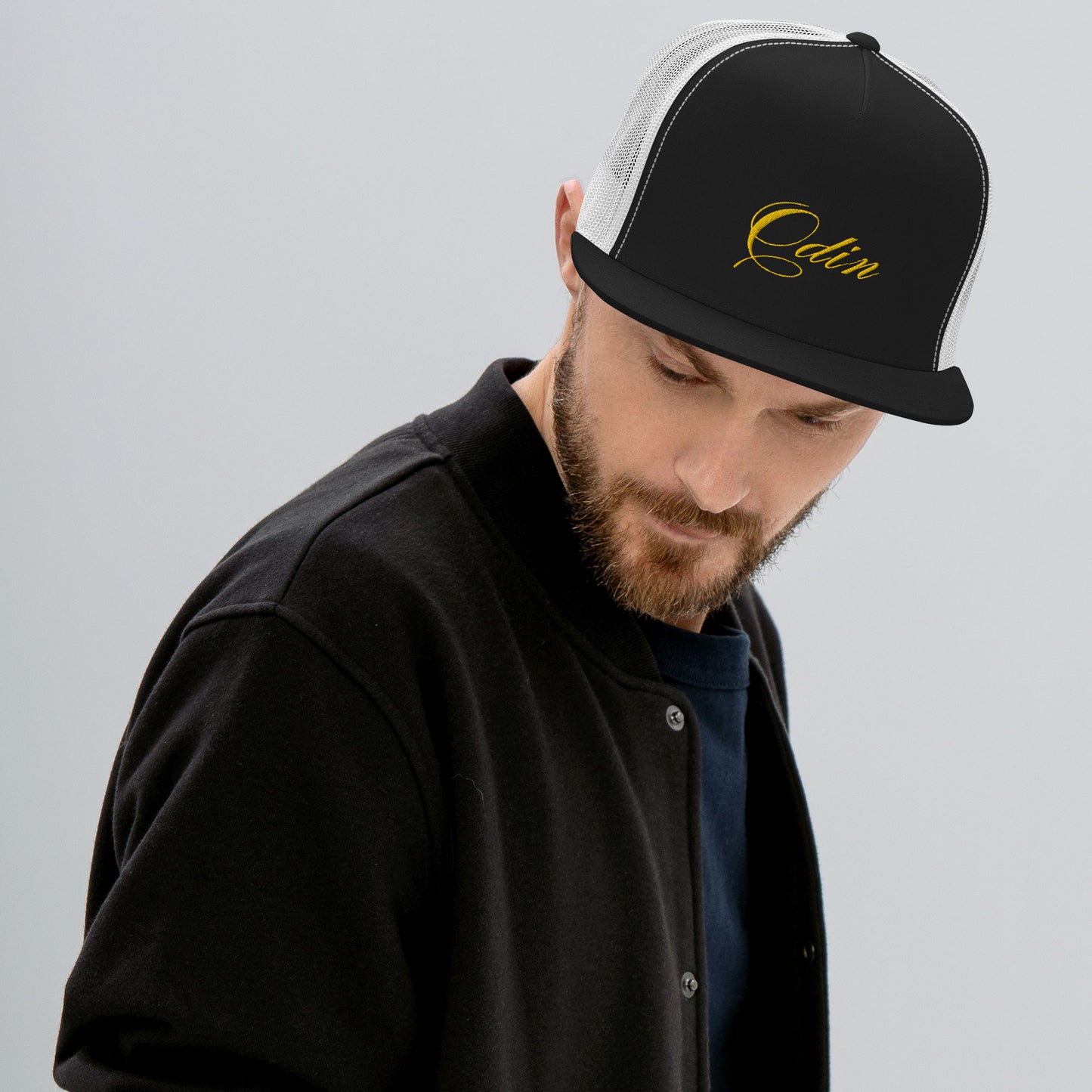 Odin Embrodery Trucker Cap Gold