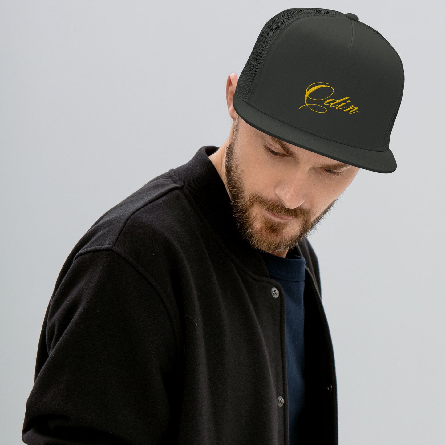 Odin Embrodery Trucker Cap Gold