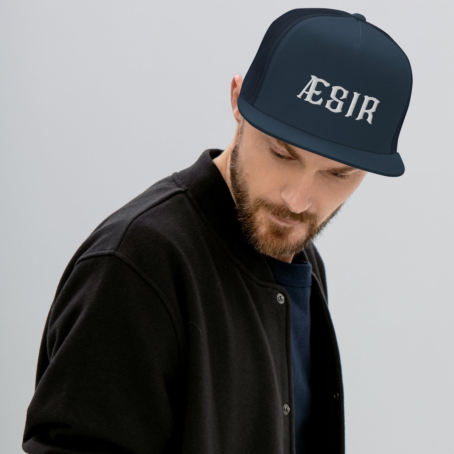 Aesir Embroidery Trucker Cap