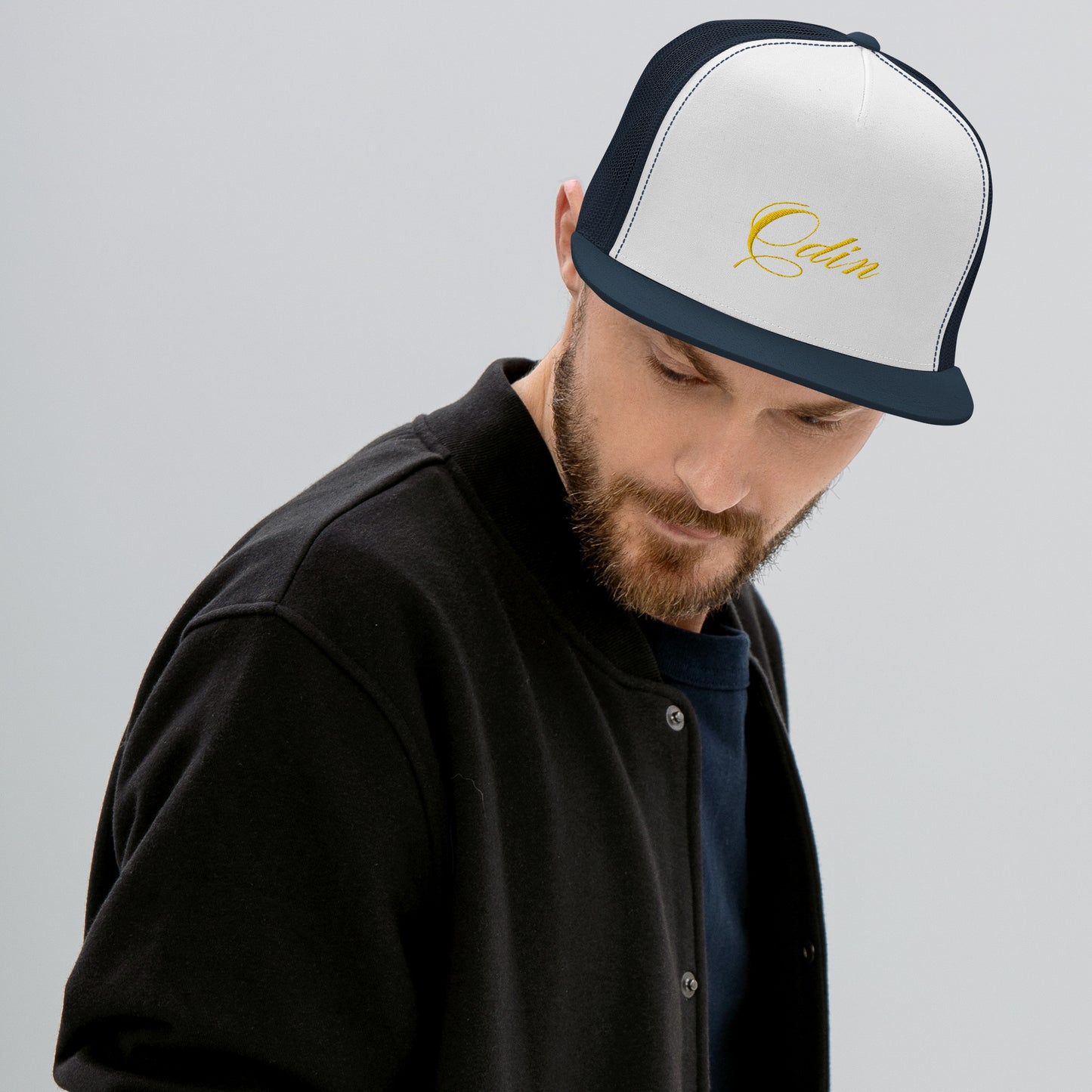 Odin Embrodery Trucker Cap Gold