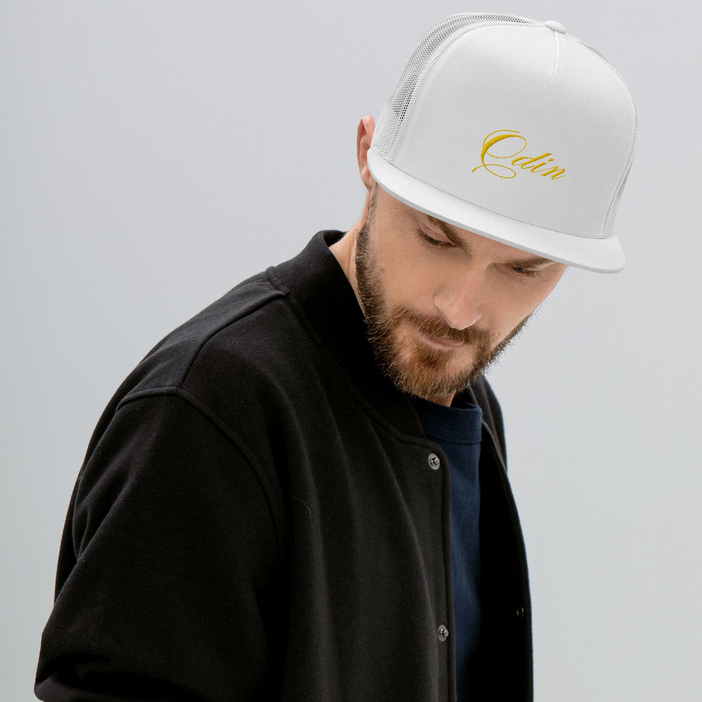 Odin Embrodery Trucker Cap Gold