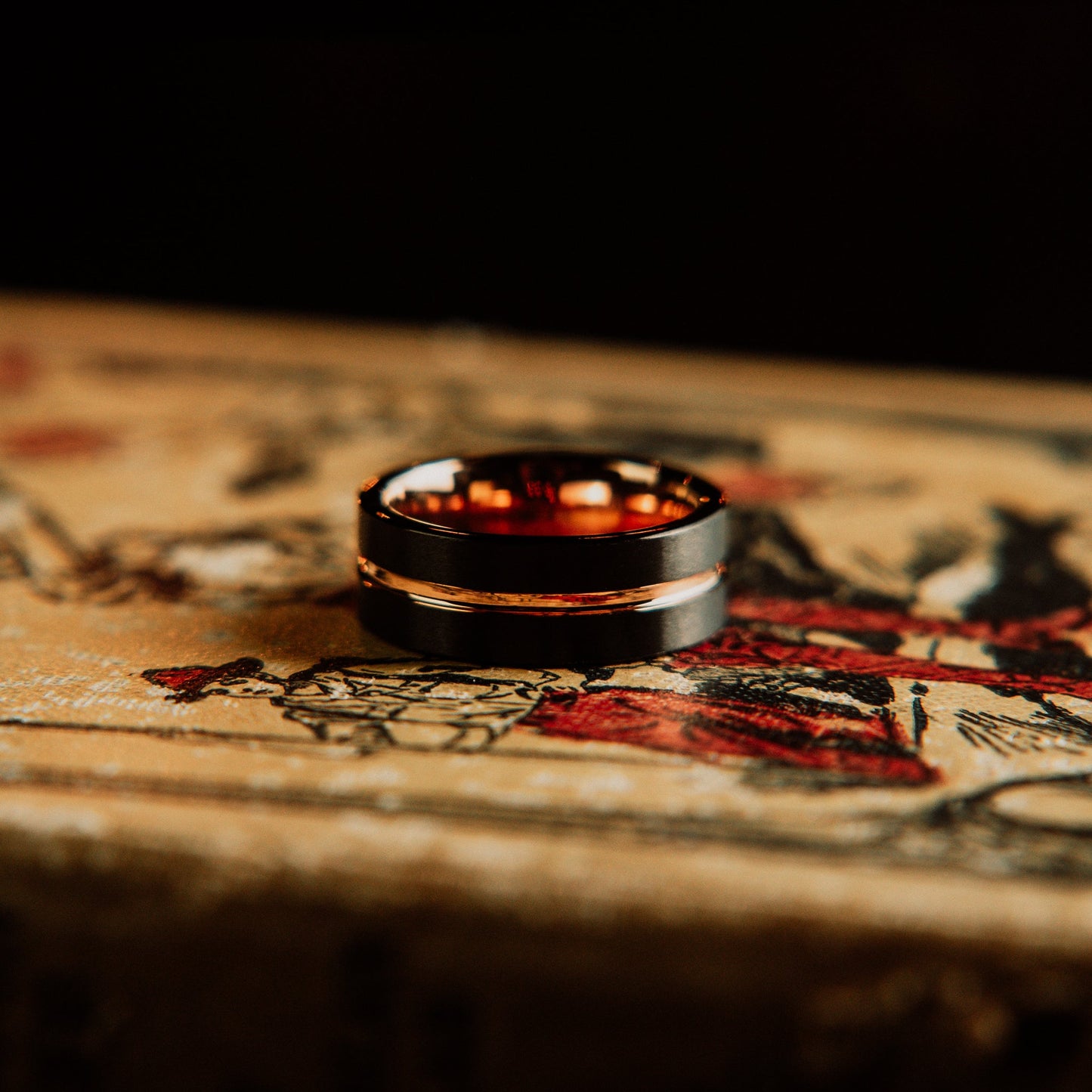 The "Black Knight" Ring by Vintage Gentlemen