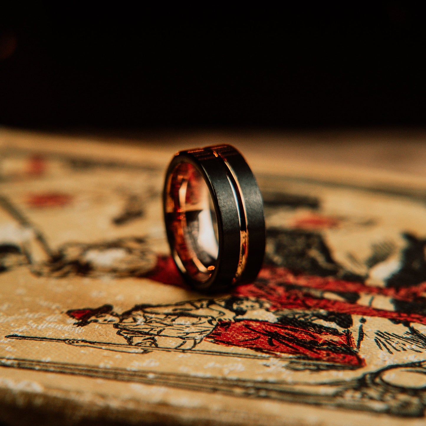 The "Black Knight" Ring by Vintage Gentlemen