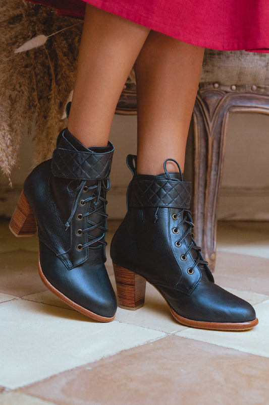 Fine Lover Leather Booties by ELF