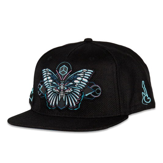 Bass Physics Butterfly Black Snapback Hat by Grassroots California