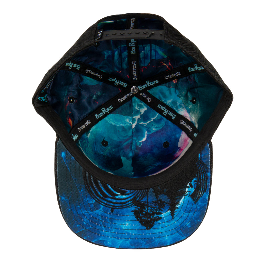 Bass Physics Butterfly Black Snapback Hat by Grassroots California