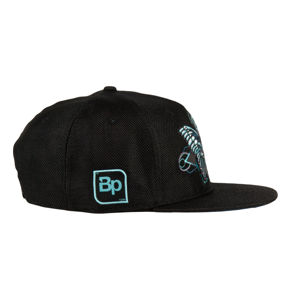 Bass Physics Butterfly Black Snapback Hat by Grassroots California