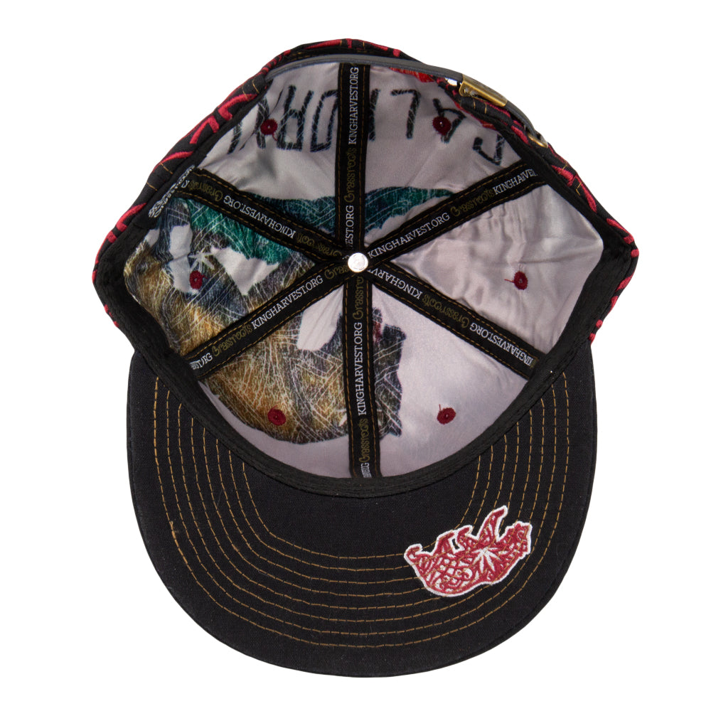 Grassroots California Kings Harvest Celtic Red Strapback Hat