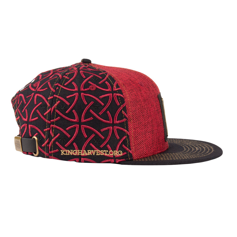 Grassroots California Kings Harvest Celtic Red Strapback Hat