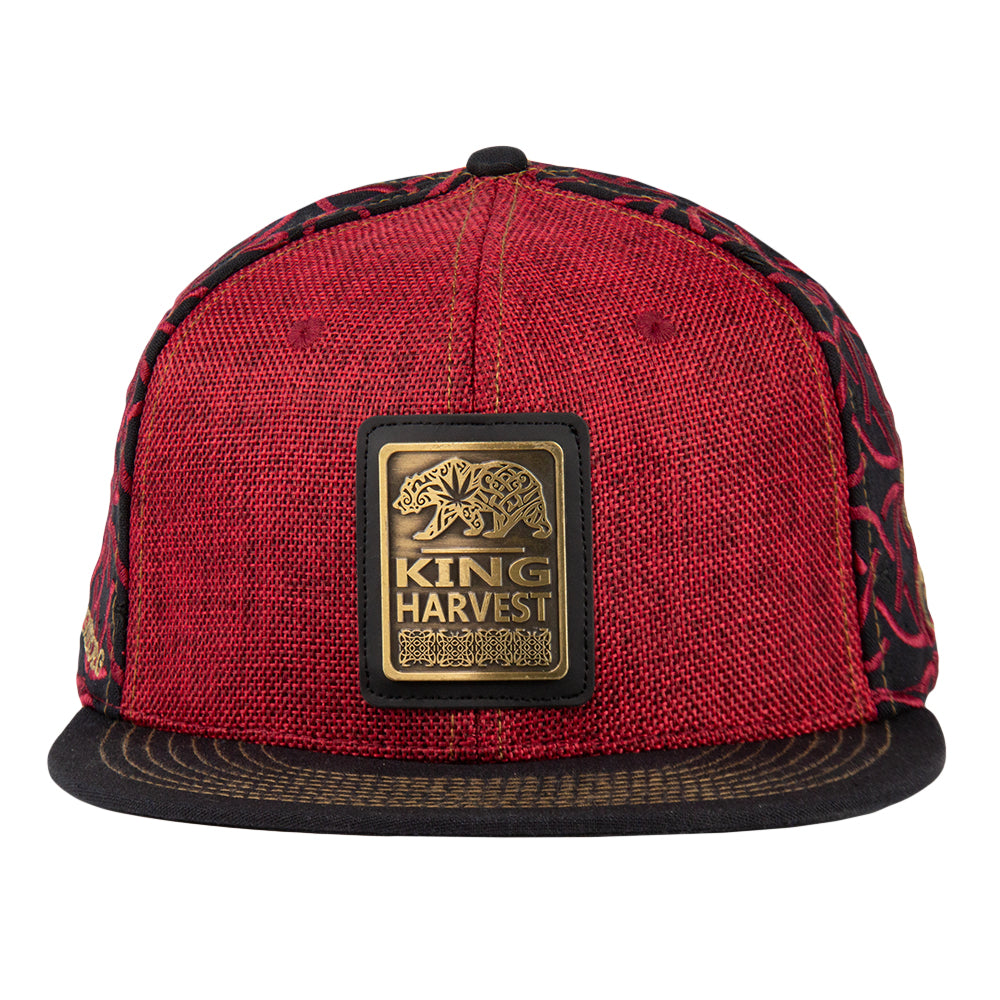 Grassroots California Kings Harvest Celtic Red Strapback Hat