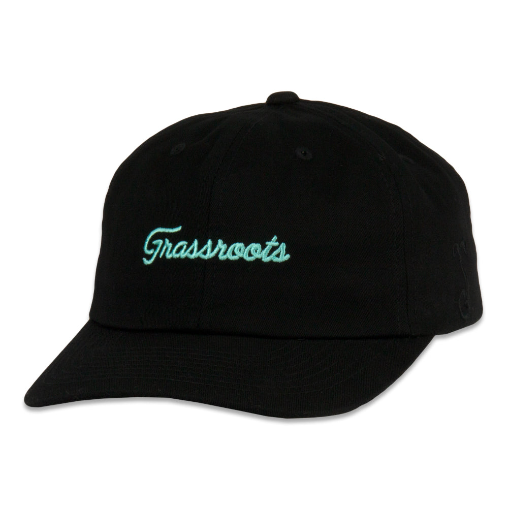 Golfroots Hazard Black Dad Hat by Grassroots California