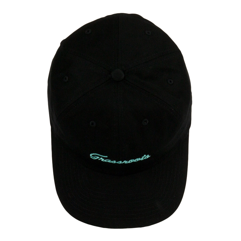 Golfroots Hazard Black Dad Hat by Grassroots California