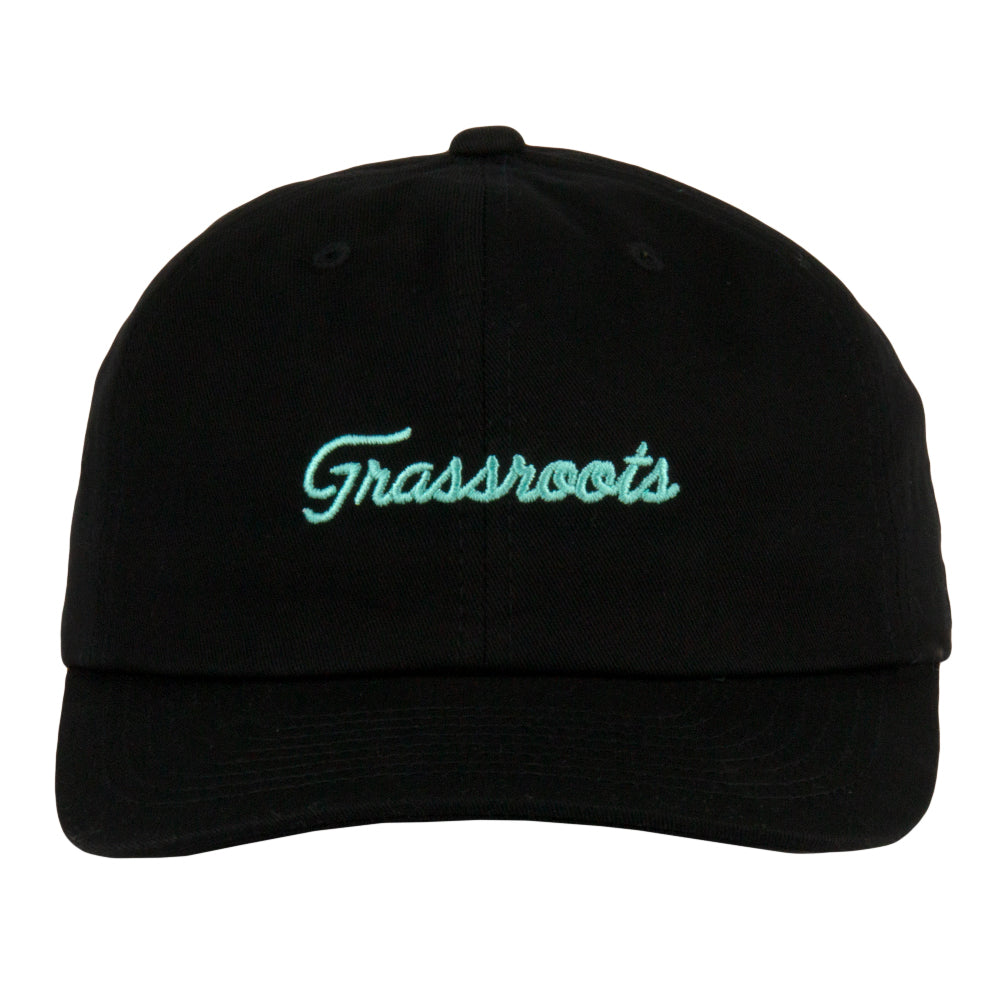 Golfroots Hazard Black Dad Hat by Grassroots California