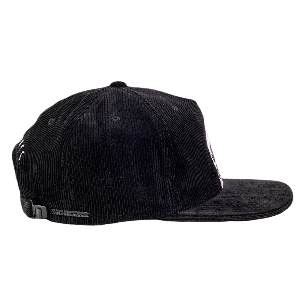 Equinox Howl Black Corduroy Zipperback Hat by Grassroots California