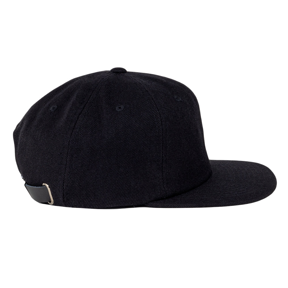 Touch of Class Black Strapback Hat by Grassroots California