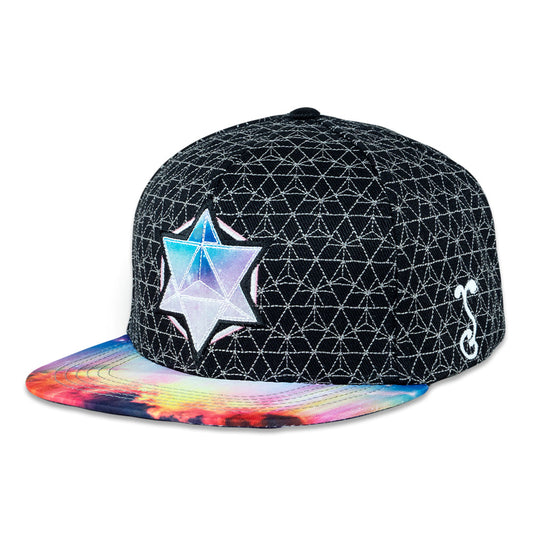 LSD Nebula Black Snapback Hat by Grassroots California