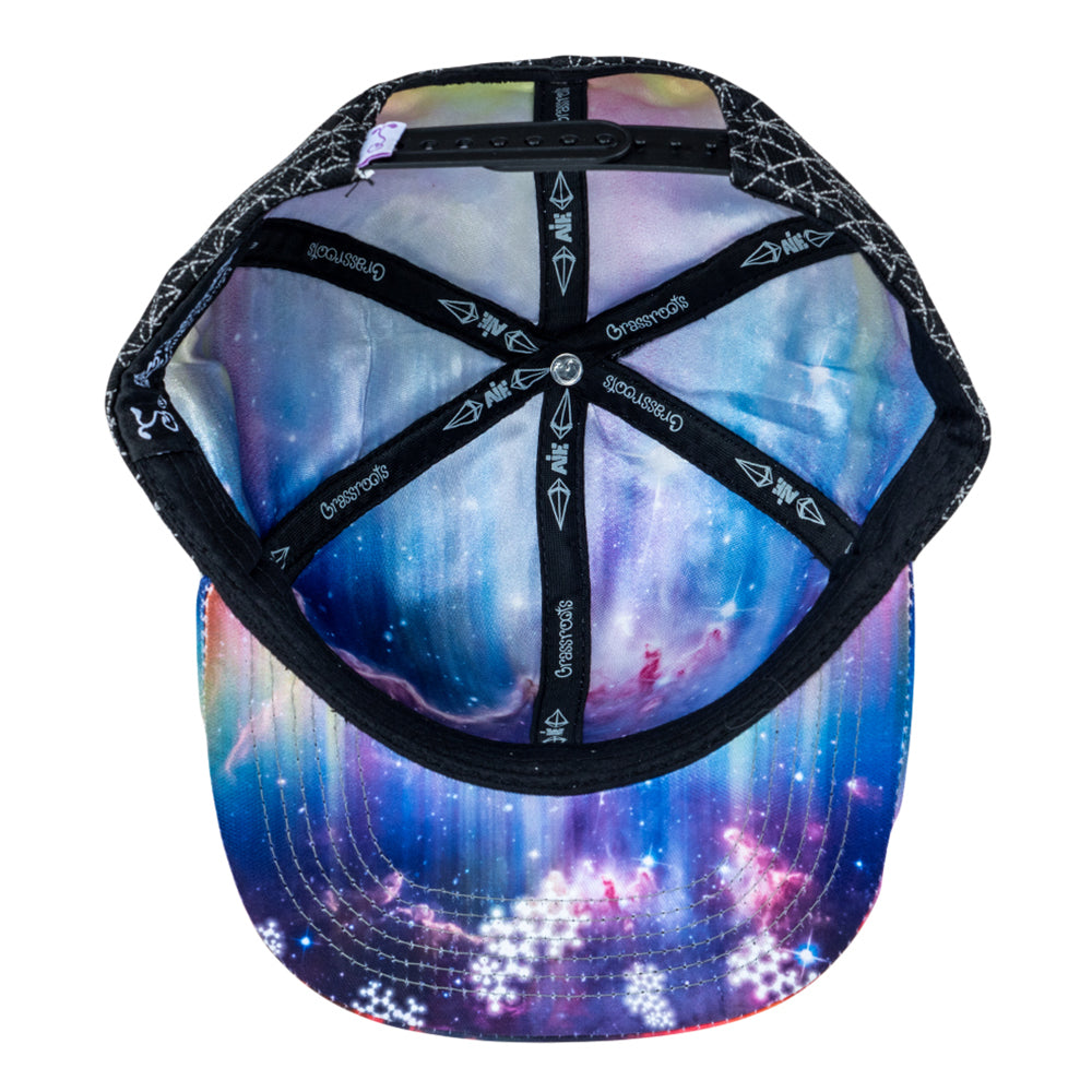 LSD Nebula Black Snapback Hat by Grassroots California