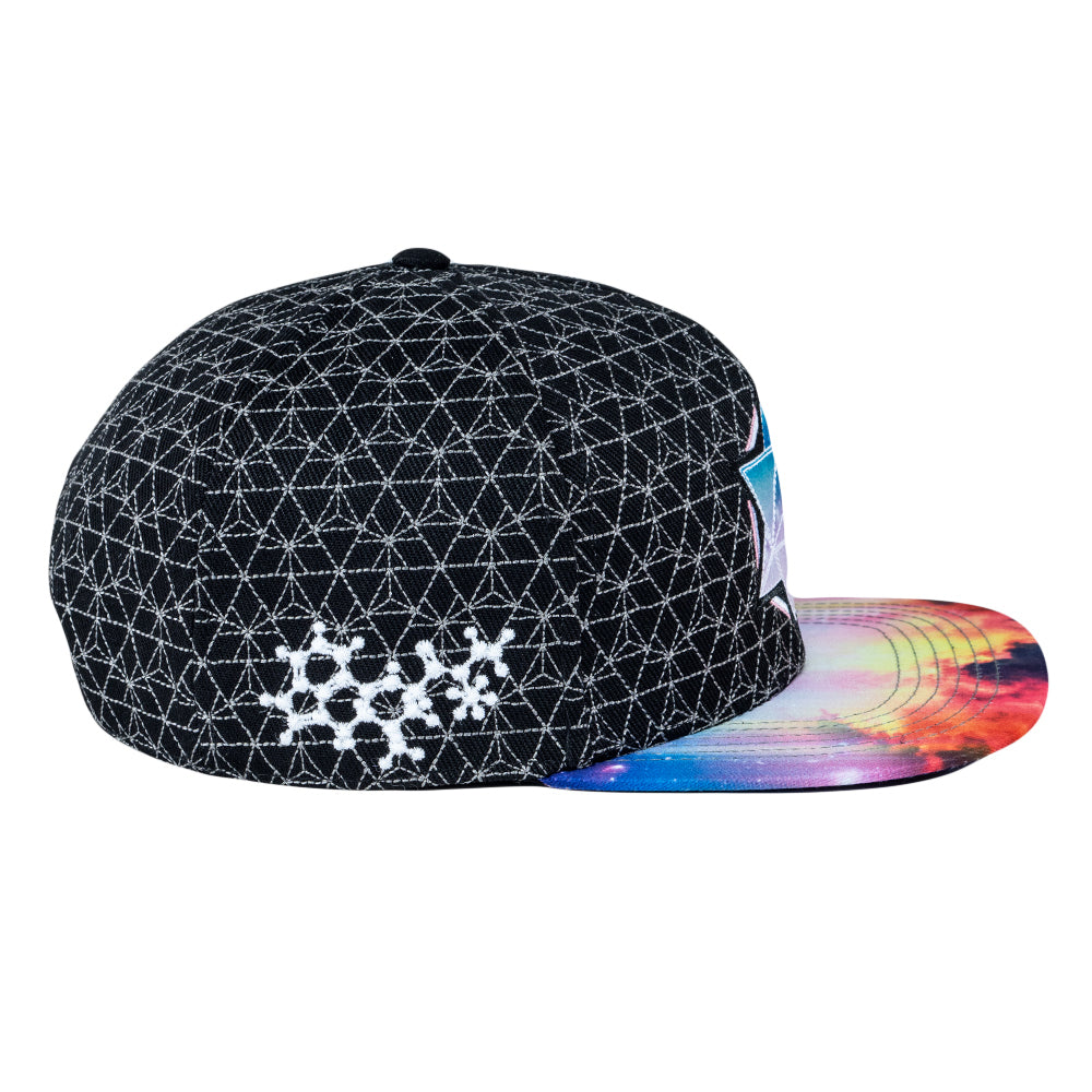 LSD Nebula Black Snapback Hat by Grassroots California