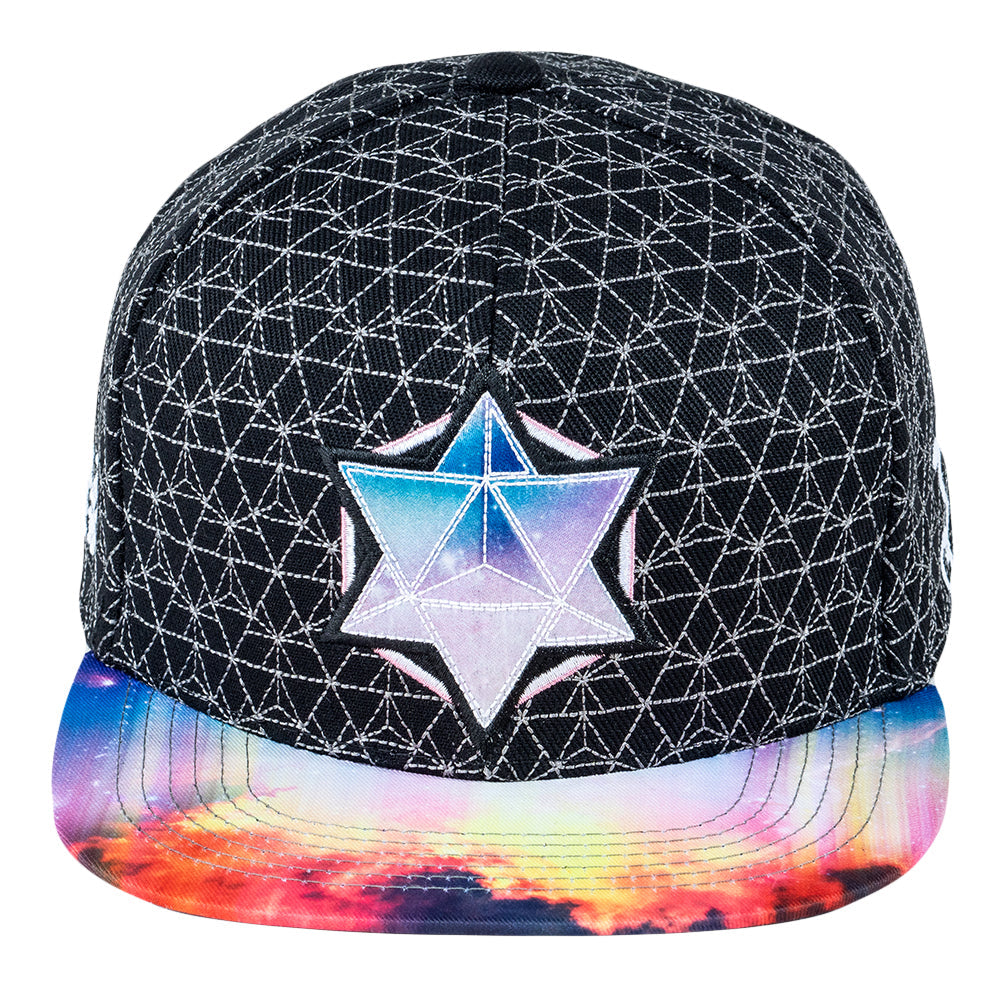 LSD Nebula Black Snapback Hat by Grassroots California