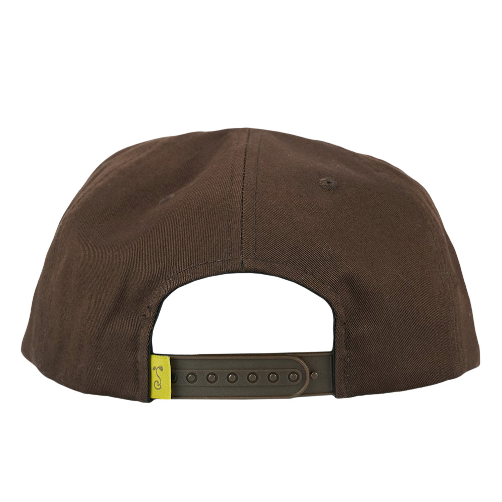 Grassroots Paw Print Brown Unstructured Snapback Hat by Grassroots California