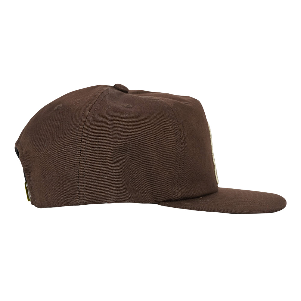 Grassroots Paw Print Brown Unstructured Snapback Hat by Grassroots California