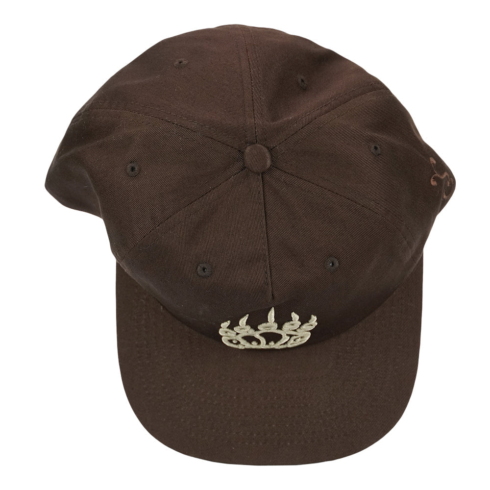 Grassroots Paw Print Brown Unstructured Snapback Hat by Grassroots California