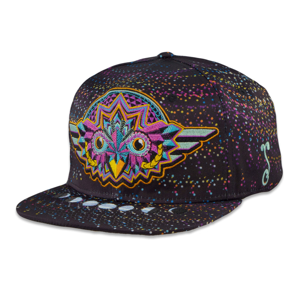 Night Owl Rainbow Vortex Fitted Hat by Grassroots California