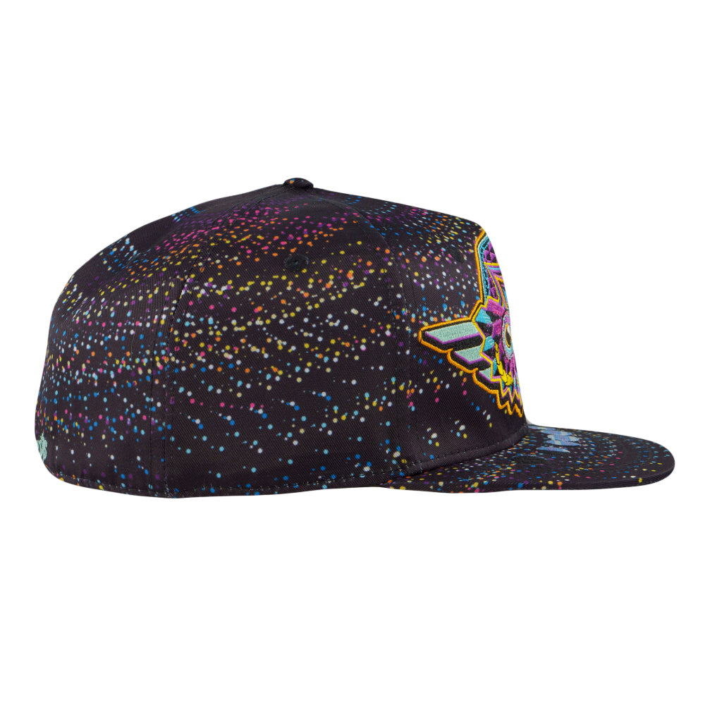 Night Owl Rainbow Vortex Fitted Hat by Grassroots California