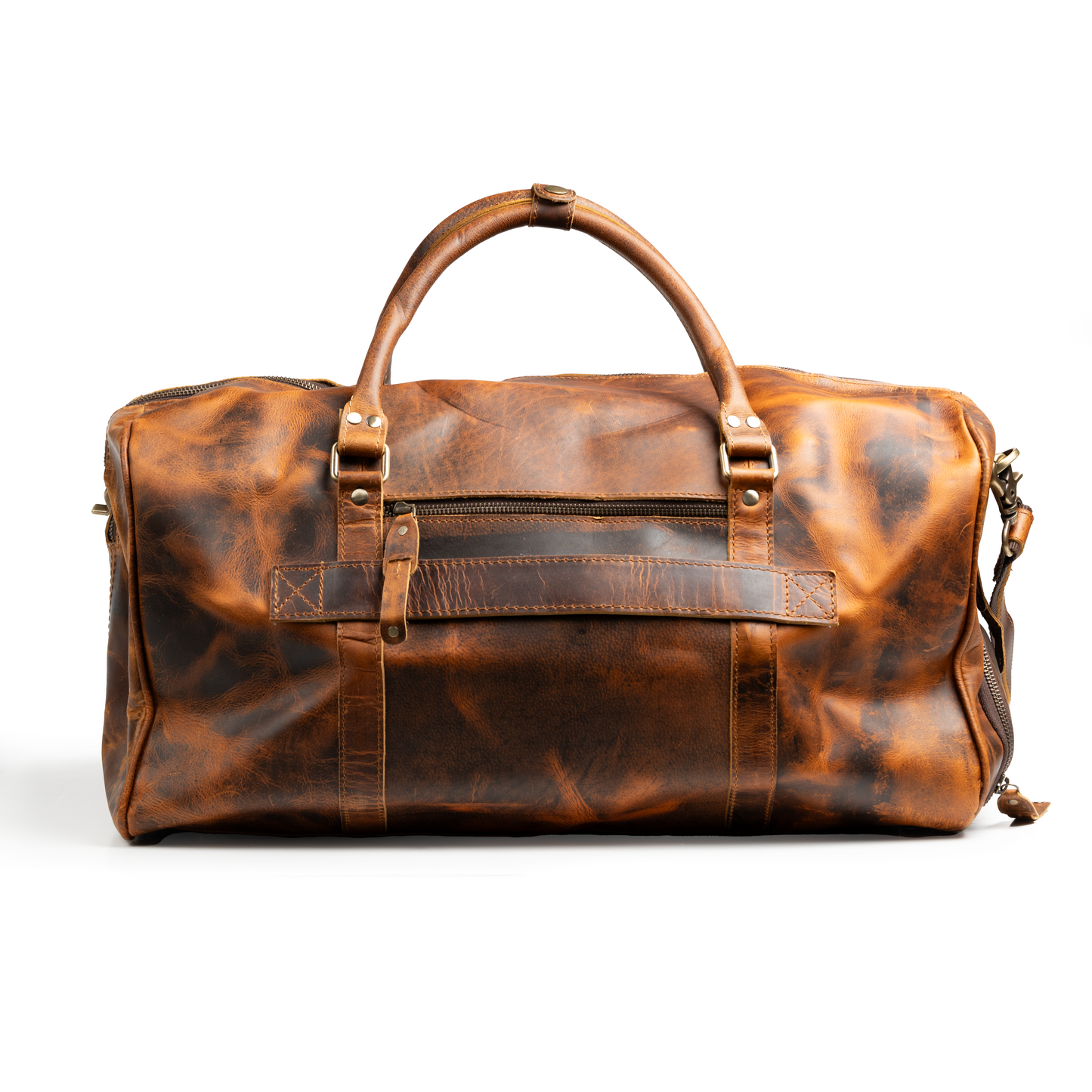 The “Hemingway” Buffalo Leather Duffle Bag by Vintage Gentlemen