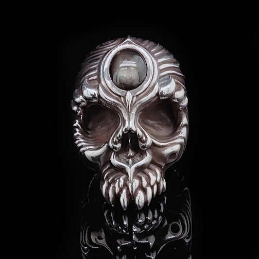 Skull Black Star Sapphire by Serpent Forge