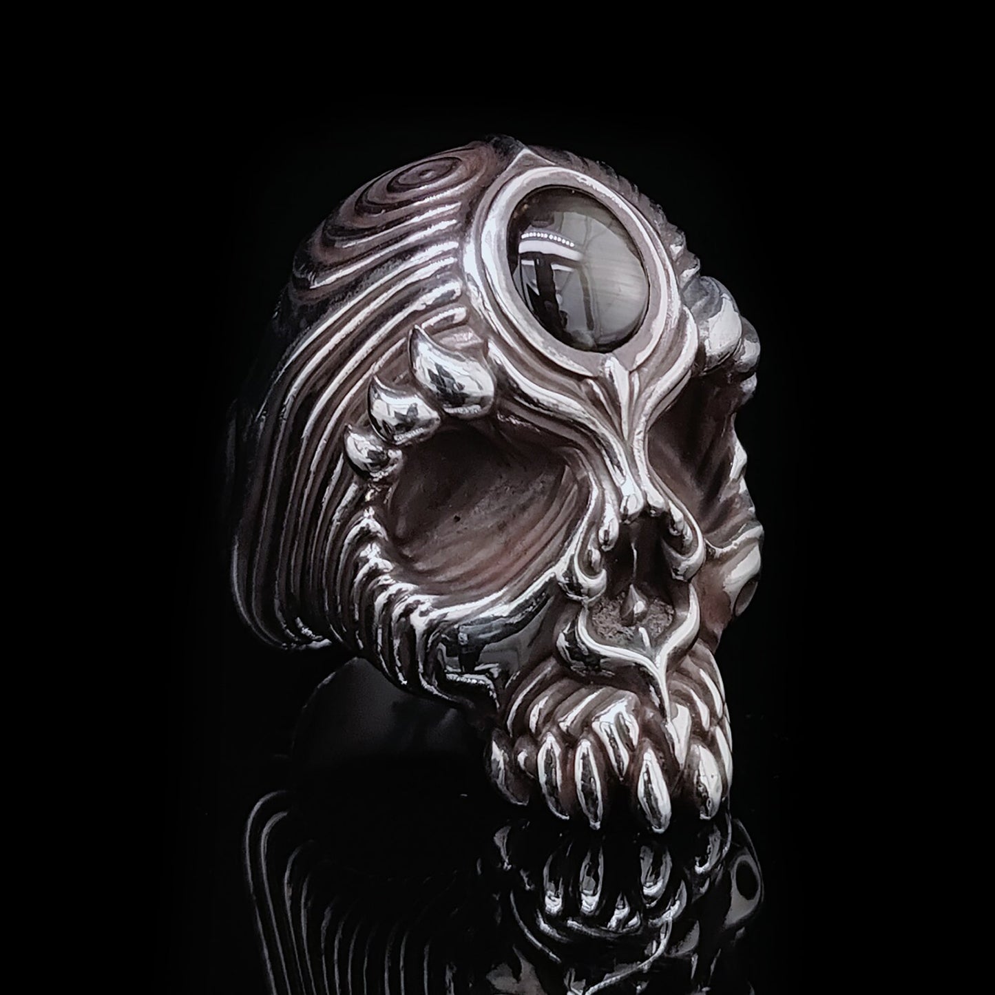 Skull Black Star Sapphire by Serpent Forge