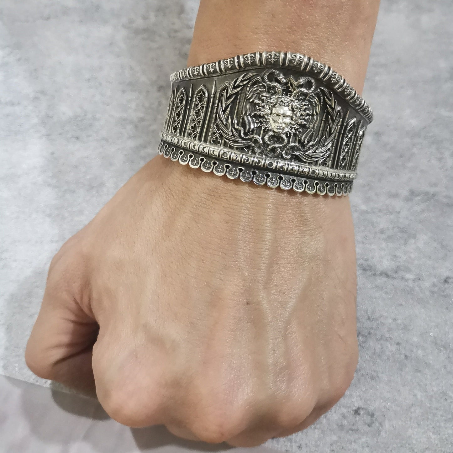 Medusa Cuff by Serpent Forge