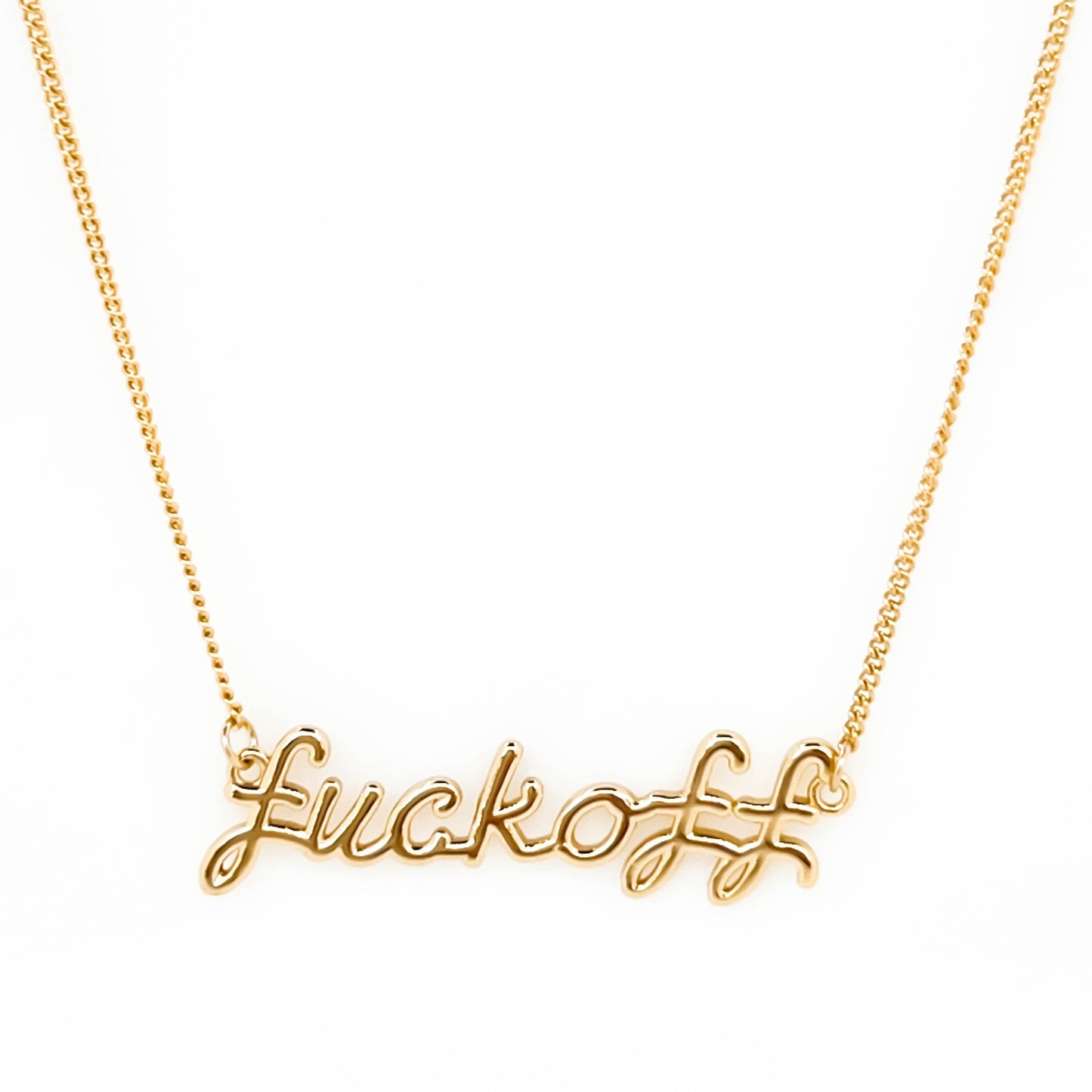 F*** Off Necklace by Jonesy Wood