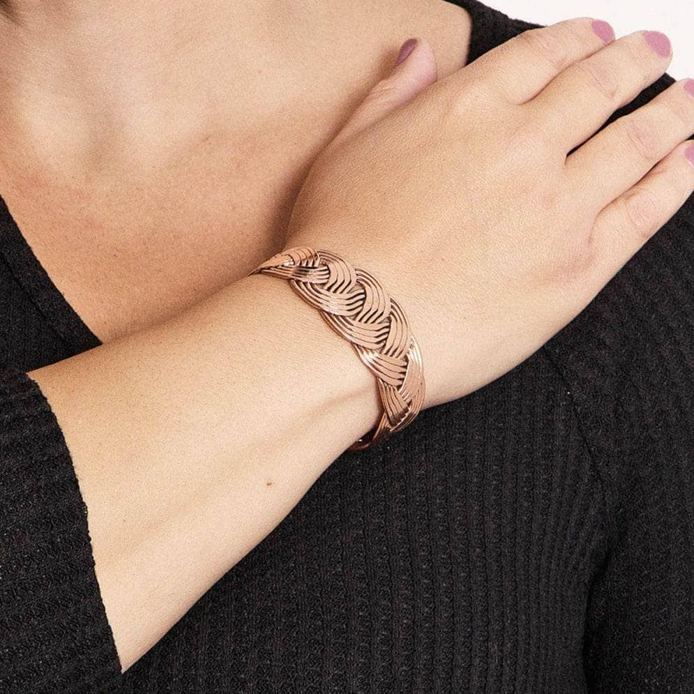 Handcrafted Copper Wave Cuff by Tiny Rituals