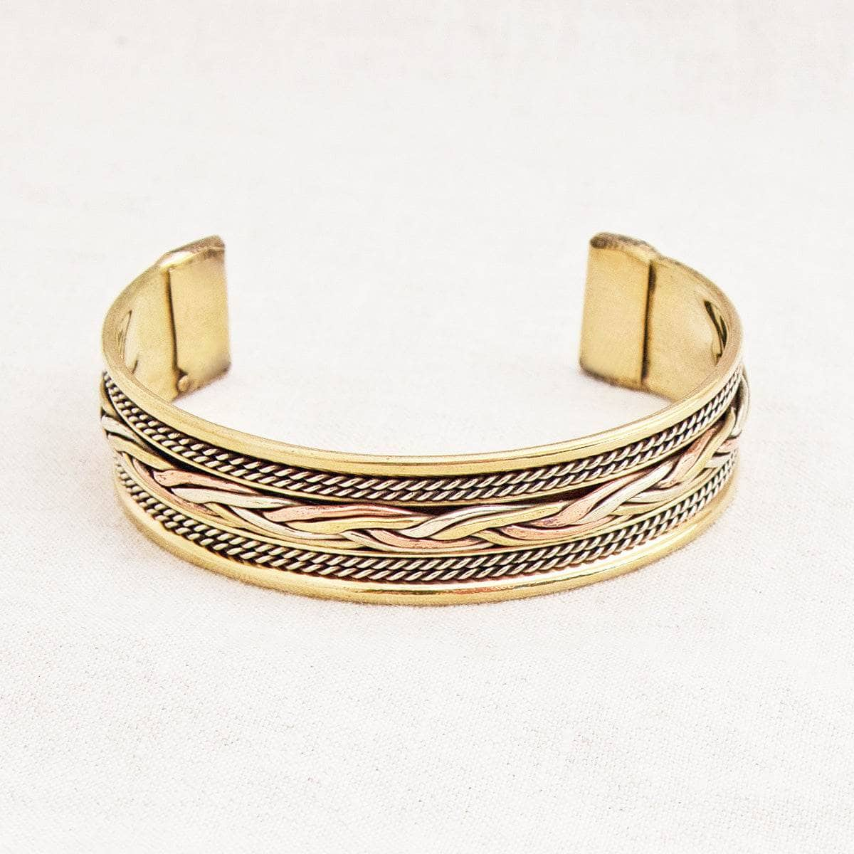 Tibetan Handcrafted Copper Braided Rope Healing Bracelet by Tiny Rituals