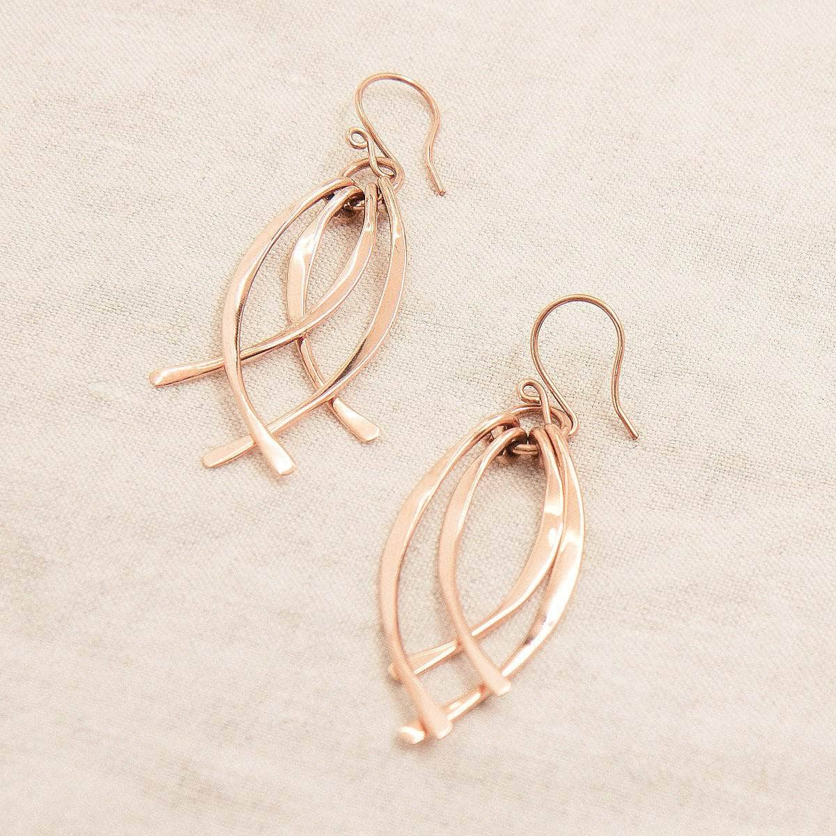 Copper Wire Wrap Earrings - Limited Edition by Tiny Rituals