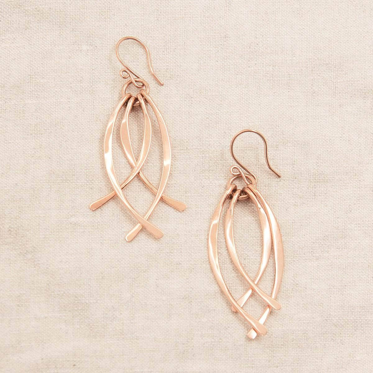 Copper Wire Wrap Earrings - Limited Edition by Tiny Rituals