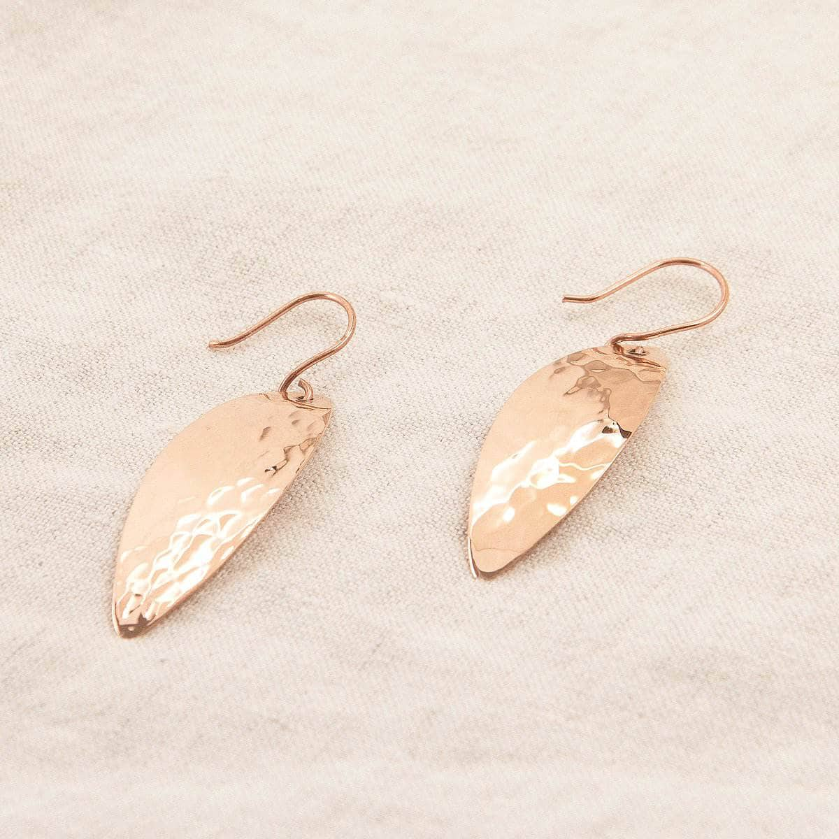 Copper Dangle Earrings