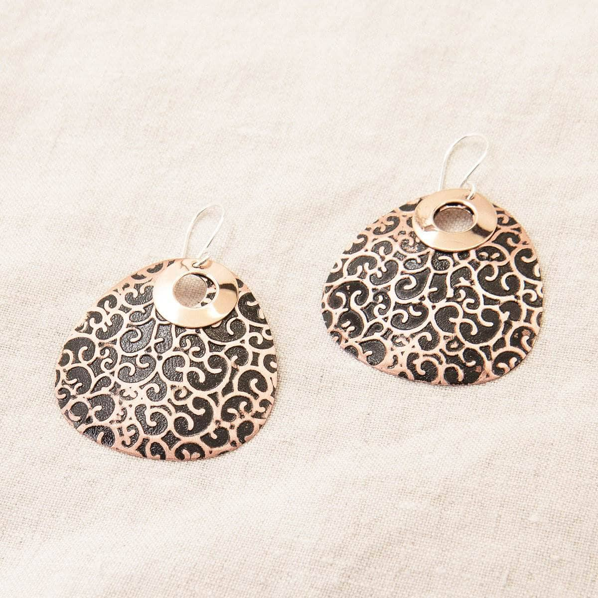 Black Copper Earrings - Limited Edition by Tiny Rituals