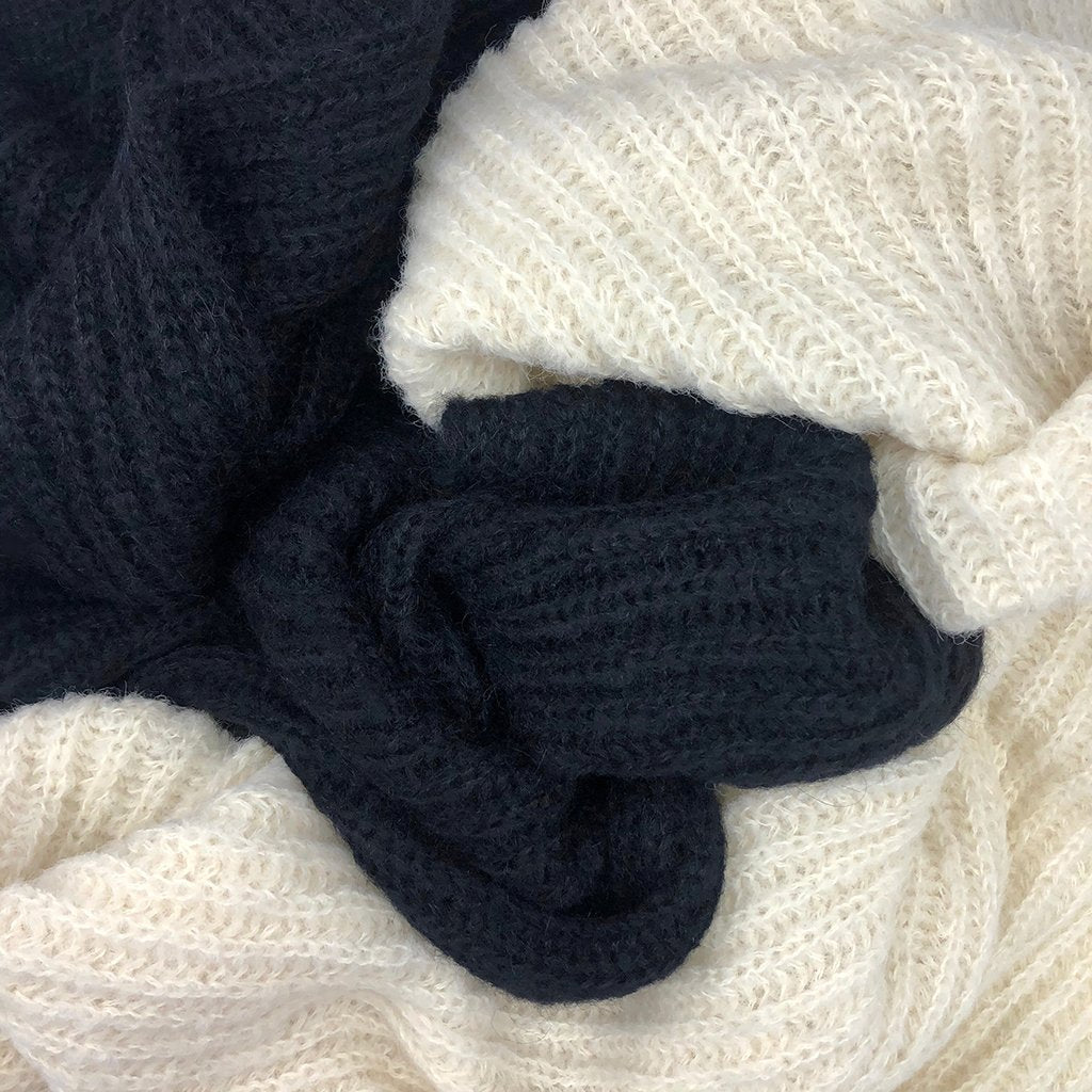 Chunky Snow Knit Alpaca Scarf by SLATE + SALT