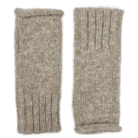 Beige Essential Knit Alpaca Gloves by SLATE + SALT