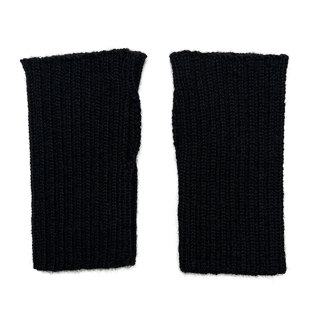 Black Minimalist Alpaca Gloves by SLATE + SALT