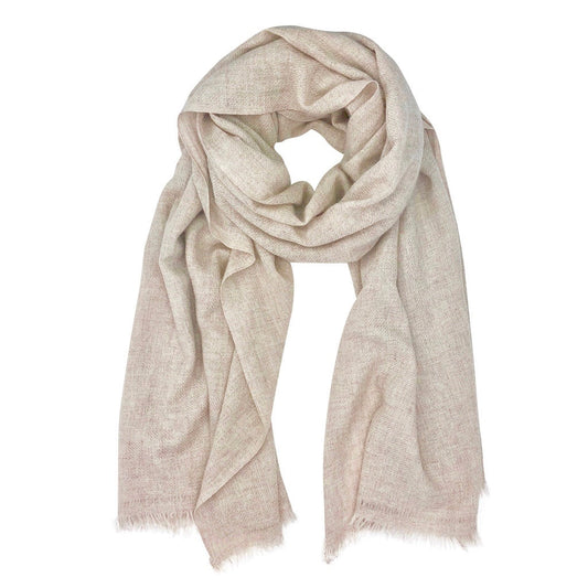 Blush Handloom Cashmere Scarf by SLATE + SALT