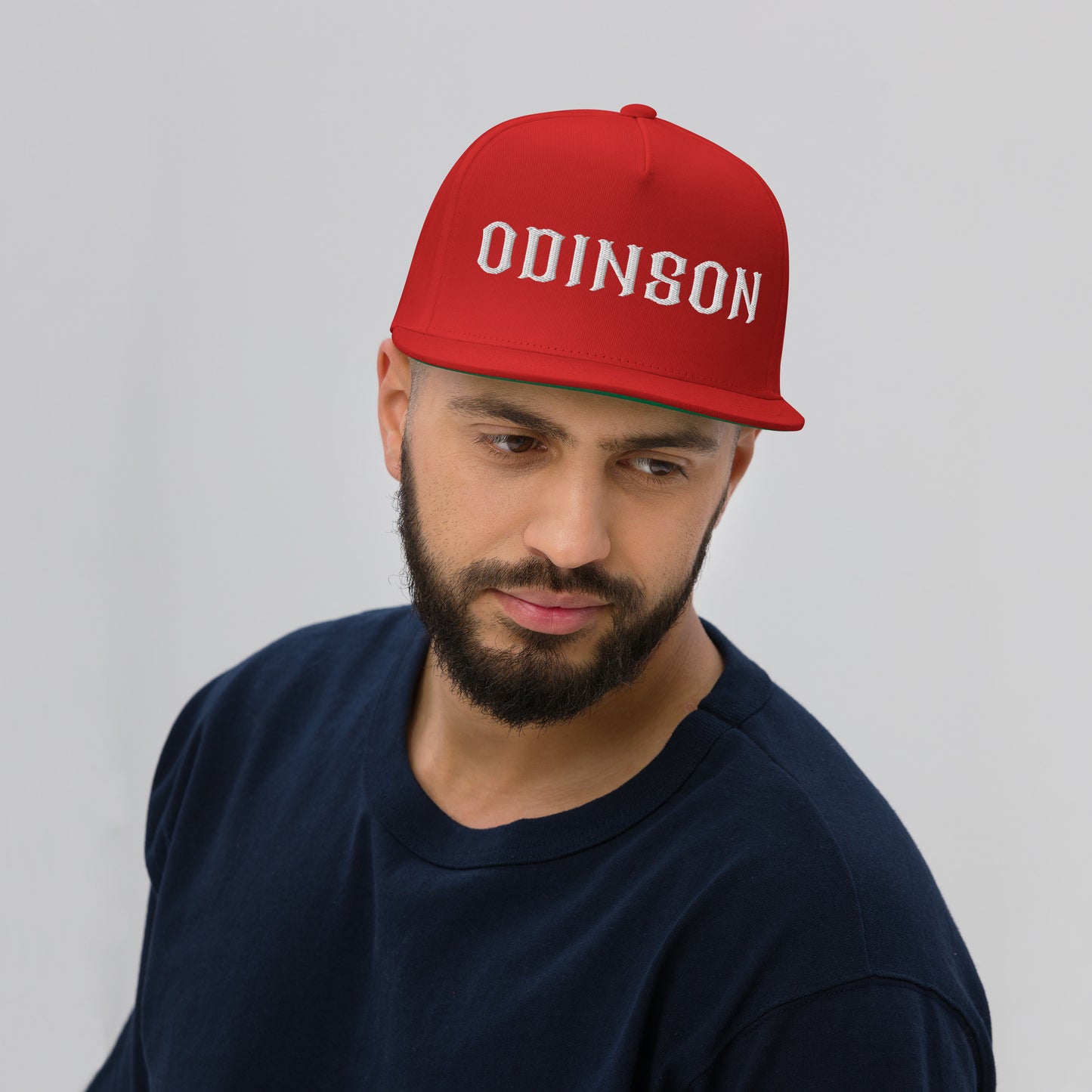 Odinson 3D Embroidery Flat Bill Cap