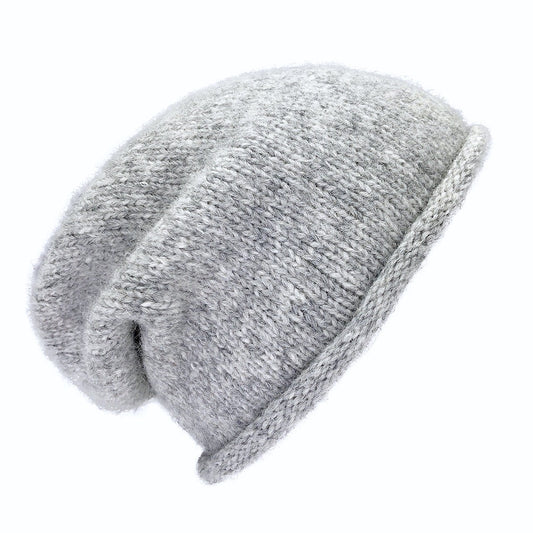 Gray Essential Knit Alpaca Beanie by SLATE + SALT